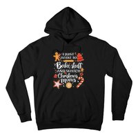 Baking and Christmas Movie Lover Festive Gift Hoodie