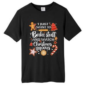 Baking and Christmas Movie Lover Festive Gift Tall Fusion ChromaSoft Performance T-Shirt