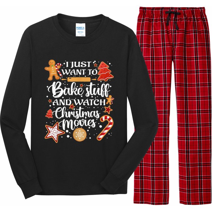 Baking and Christmas Movie Lover Festive Gift Long Sleeve Pajama Set