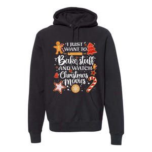 Baking and Christmas Movie Lover Festive Gift Premium Hoodie