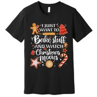 Baking and Christmas Movie Lover Festive Gift Premium T-Shirt