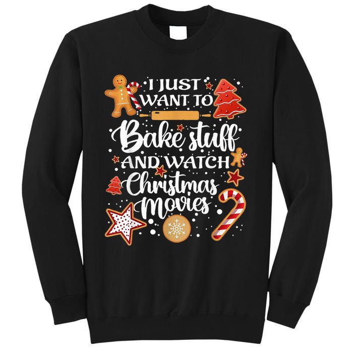 Baking and Christmas Movie Lover Festive Gift Tall Sweatshirt