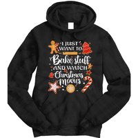 Baking and Christmas Movie Lover Festive Gift Tie Dye Hoodie