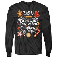 Baking and Christmas Movie Lover Festive Gift Tie-Dye Long Sleeve Shirt