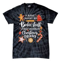 Baking and Christmas Movie Lover Festive Gift Tie-Dye T-Shirt