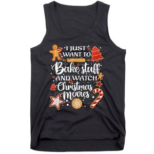 Baking and Christmas Movie Lover Festive Gift Tank Top