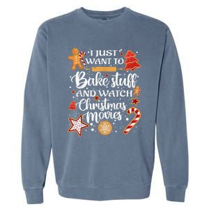 Baking and Christmas Movie Lover Festive Gift Garment-Dyed Sweatshirt