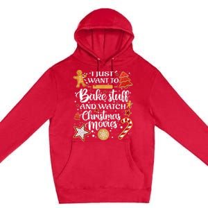 Baking and Christmas Movie Lover Festive Gift Premium Pullover Hoodie