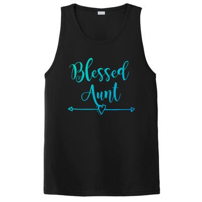 Blessed Aunt Cute Aunt Vibes For Best Auntie Gift PosiCharge Competitor Tank