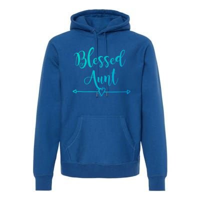 Blessed Aunt Cute Aunt Vibes For Best Auntie Gift Premium Hoodie