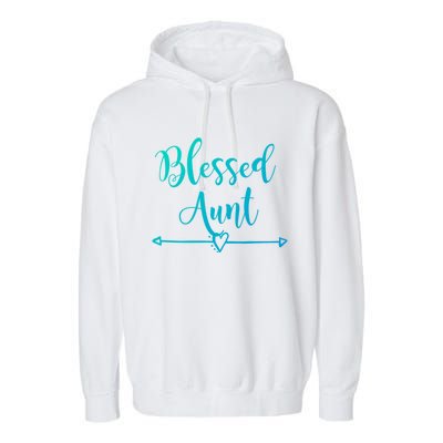 Blessed Aunt Cute Aunt Vibes For Best Auntie Gift Garment-Dyed Fleece Hoodie