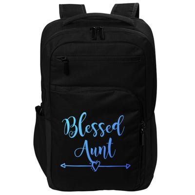 Blessed Aunt Cute Aunt Vibes For Best Auntie Gift Impact Tech Backpack
