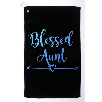 Blessed Aunt Cute Aunt Vibes For Best Auntie Gift Golf Towel