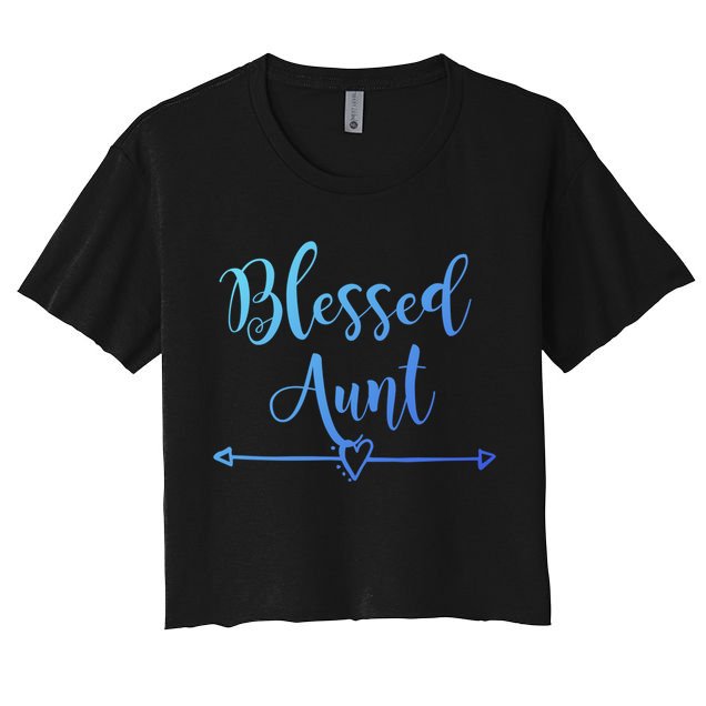 Blessed Aunt Cute Aunt Vibes For Best Auntie Gift Crop Top
