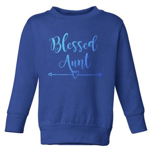 Blessed Aunt Cute Aunt Vibes For Best Auntie Gift Toddler Sweatshirt