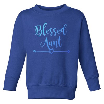 Blessed Aunt Cute Aunt Vibes For Best Auntie Gift Toddler Sweatshirt