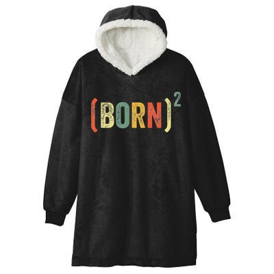 Born Again Christian Easter God Baptism Born Squared (Born)2 Hooded Wearable Blanket