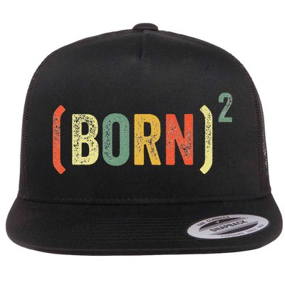 Born Again Christian Easter God Baptism Born Squared (Born)2 Flatbill Hat