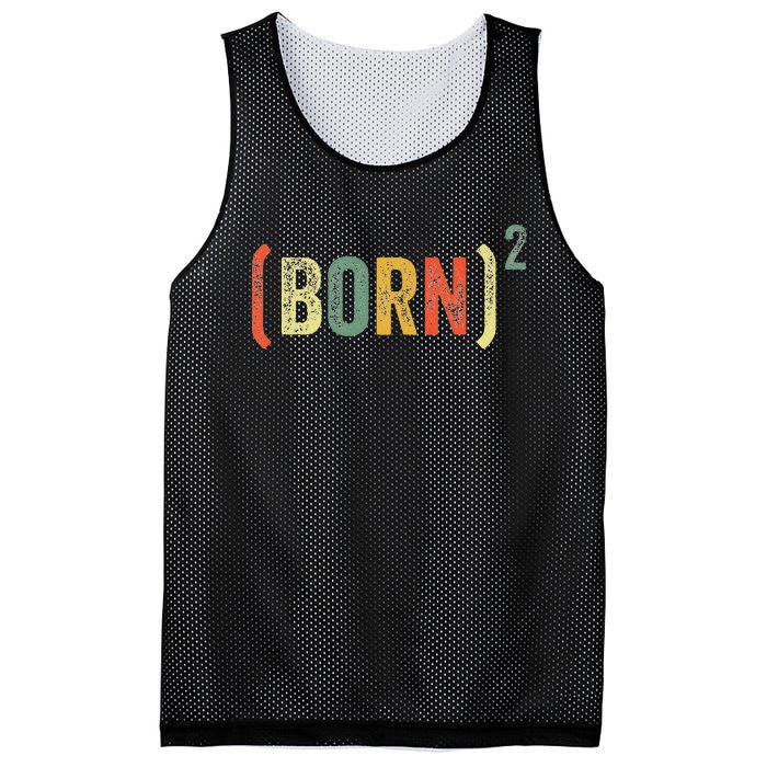 Born Again Christian Easter God Baptism Born Squared (Born)2 Mesh Reversible Basketball Jersey Tank