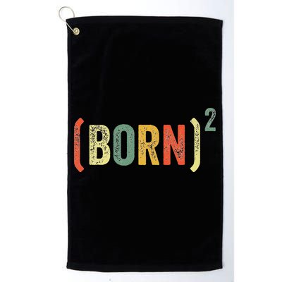 Born Again Christian Easter God Baptism Born Squared (Born)2 Golf Towel