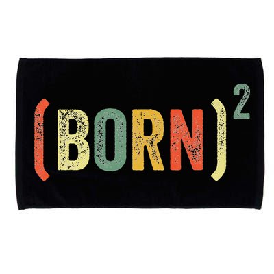 Born Again Christian Easter God Baptism Born Squared (Born)2 Microfiber Hand Towel