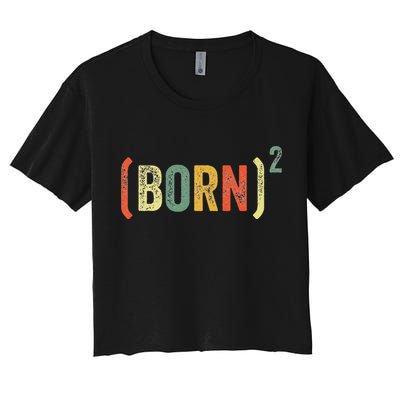 Born Again Christian Easter God Baptism Born Squared (Born)2 Crop Top