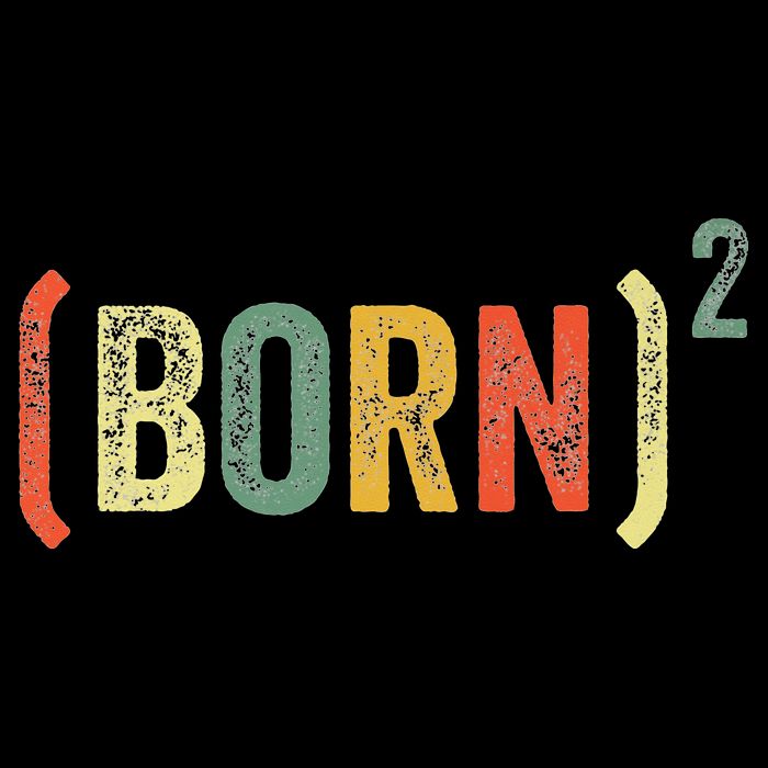 Born Again Christian Easter God Baptism Born Squared (Born)2 Cropped Pullover Crew