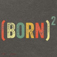 Born Again Christian Easter God Baptism Born Squared (Born)2 Cotton Canvas Backpack