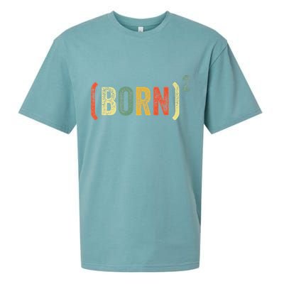 Born Again Christian Easter God Baptism Born Squared (Born)2 Sueded Cloud Jersey T-Shirt