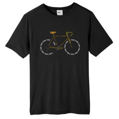 Bicycle Anatomy Cute Cycling Is Life Tall Fusion ChromaSoft Performance T-Shirt