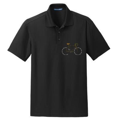 Bicycle Anatomy Cute Cycling Is Life Dry Zone Grid Polo