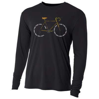 Bicycle Anatomy Cute Cycling Is Life Cooling Performance Long Sleeve Crew