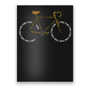 Bicycle Anatomy Cute Cycling Is Life Poster