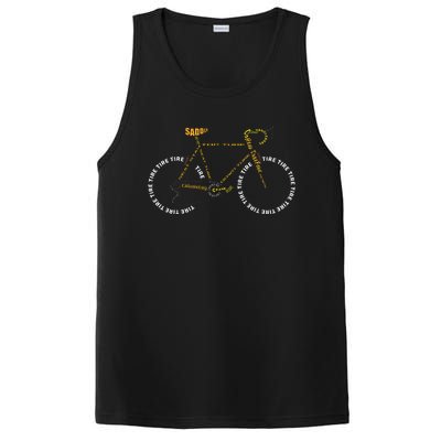 Bicycle Anatomy Cute Cycling Is Life PosiCharge Competitor Tank