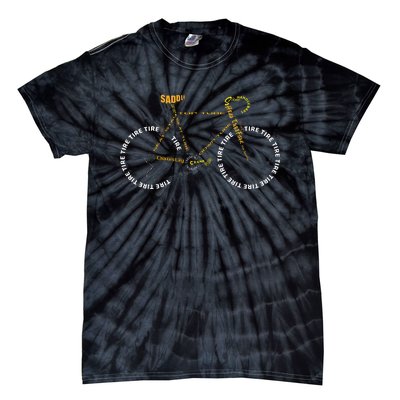 Bicycle Anatomy Cute Cycling Is Life Tie-Dye T-Shirt