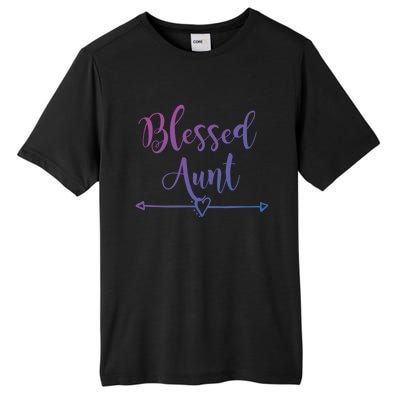 Blessed Aunt Cute Aunt Vibes For Best Auntie Gift Tall Fusion ChromaSoft Performance T-Shirt