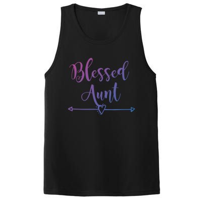 Blessed Aunt Cute Aunt Vibes For Best Auntie Gift PosiCharge Competitor Tank