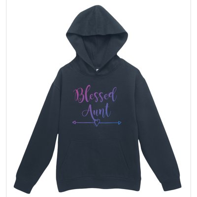 Blessed Aunt Cute Aunt Vibes For Best Auntie Gift Urban Pullover Hoodie