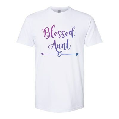 Blessed Aunt Cute Aunt Vibes For Best Auntie Gift Softstyle CVC T-Shirt