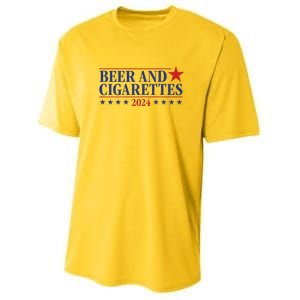 Beer And Cigarettes 2024 Youth Performance Sprint T-Shirt