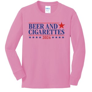 Beer And Cigarettes 2024 Kids Long Sleeve Shirt