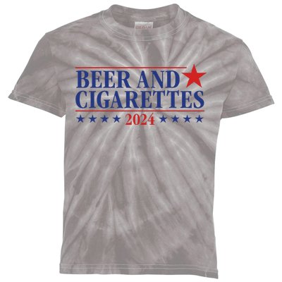 Beer And Cigarettes 2024 Kids Tie-Dye T-Shirt