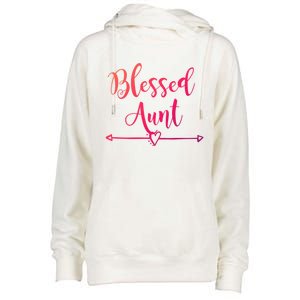 Blessed Aunt Cute Aunt Vibes For Best Auntie Gift Womens Funnel Neck Pullover Hood