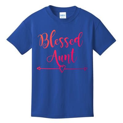 Blessed Aunt Cute Aunt Vibes For Best Auntie Gift Kids T-Shirt