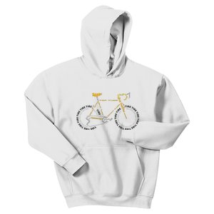 Bicycle Anatomy | Cute Cycling Is Life Gift Kids Hoodie