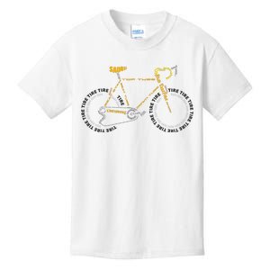 Bicycle Anatomy | Cute Cycling Is Life Gift Kids T-Shirt