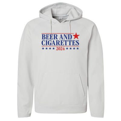 Beer And Cigarettes 2024 Performance Fleece Hoodie