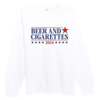 Beer And Cigarettes 2024 Premium Crewneck Sweatshirt