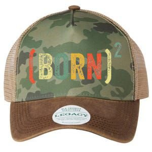 Born Again Christian Easter God Baptism Born Squared (Born)2 Legacy Tie Dye Trucker Hat