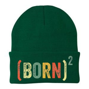 Born Again Christian Easter God Baptism Born Squared (Born)2 Knit Cap Winter Beanie